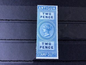 Antigua 1870 Mint never hinged two pence BF2 Duty Stamp Ref 56496