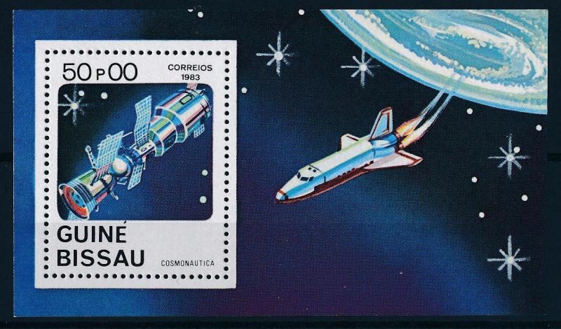 [64223] Guinea Bissau 1983 Space Travel Weltraum  Souvenir Sheet MNH