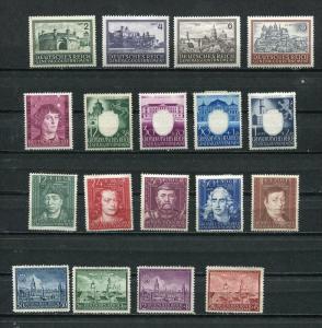 Poland  WWII General Government 1941-4 Accumulation  Mint/MH  