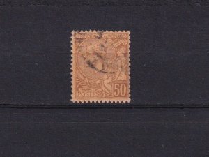 SA26b Monaco 1891 -1894 Prince Albert I used stamp CV$10