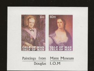 GB Local  Calf of Man  1968 Paintings 5th  Imperf miniature sheet  Ref CA132 MNH