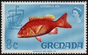 Grenada 299 - Mint-NH - 8c Bigeye Snapper (1968)