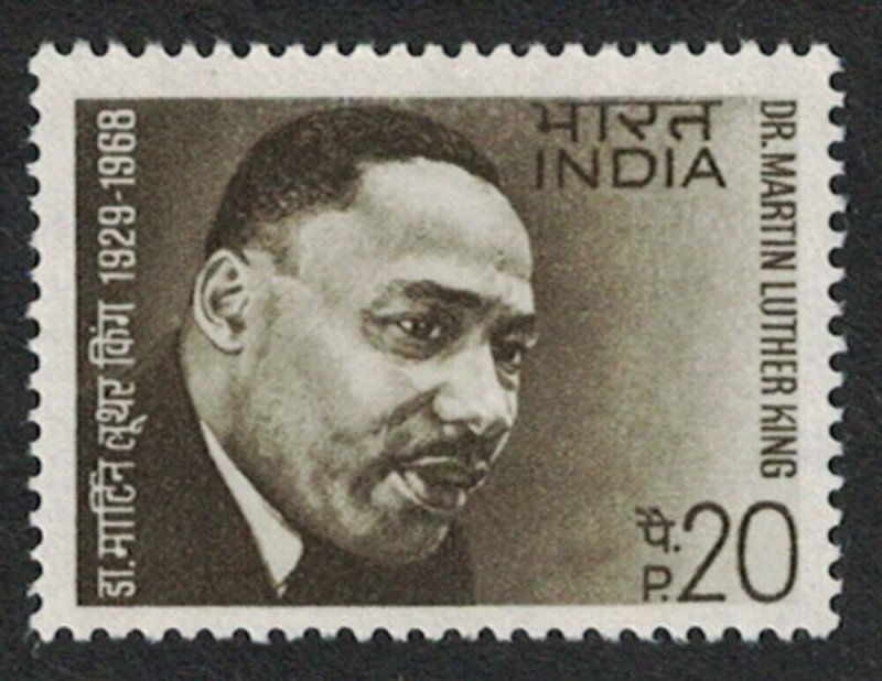 1969 INDIA Stamp - Martin Luther King Jr, 20P B18 