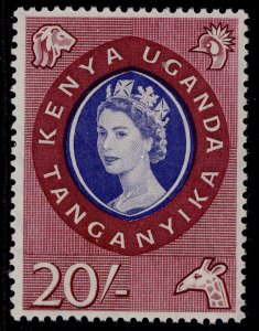 KENYA UGANDA TANGANYIKA QEII SG198, 20c violet-blue & lake, LH MINT. Cat £30.