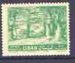 Lebanon 1961 Cedar Tree 0p50 green additionally printed o...