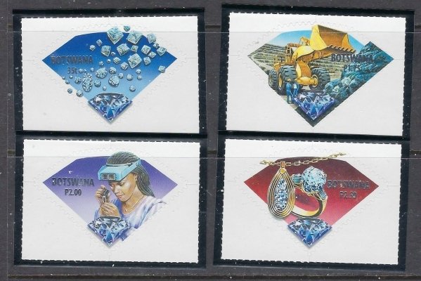 Botswana 710-13 MNH 2001 Diamonds (ap7035)