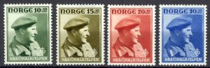 Norway Sc# B43-B46 MH 1946 Crown Prince Olav