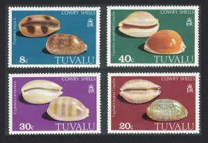 Tuvalu Cowrie Shells 4v 1980 MNH SG#139-142