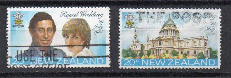 New Zealand 734-735 used