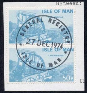 Isle of Man 50p Pair QEII Pictorial Revenue CDS On Piece
