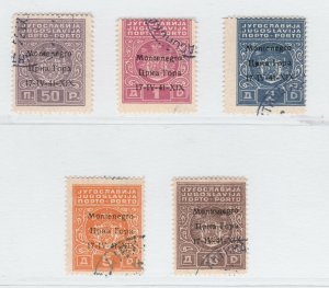 Italia Occupazioni Segnatasse Italy Occ. Montenegro 1941 Used Full Set 15845