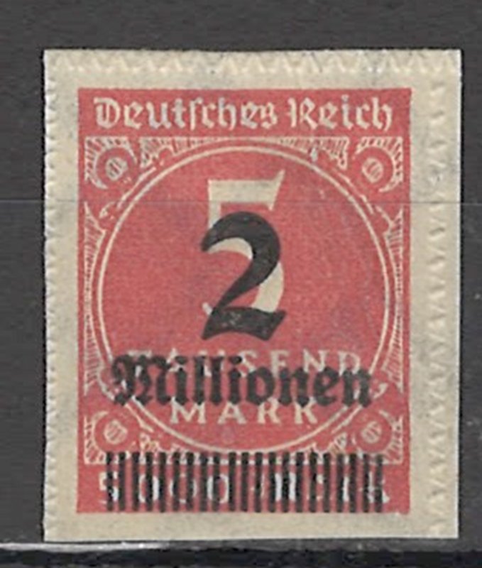 COLLECTION LOT OF #1861 GERMANY #278 MH 1923 PERFORATION UNCUT