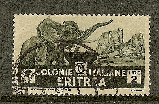 Eritrea, Scott #165, 2L African Elephant, Used