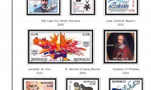 COLOR PRINTED MONACO 1885-2010 STAMP ALBUM PAGES (346 illustrated pages)