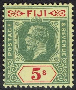 FIJI 1922 KGV 5/- WMK MULTI SCRIPT CA