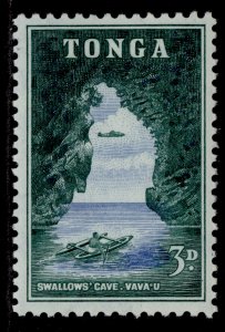 TONGA QEII SG104, 3d blue & deep bluish grey, M MINT.