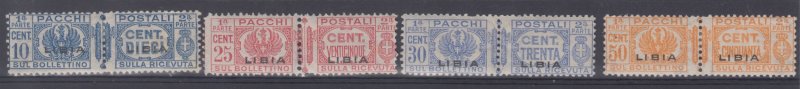 Italy Libia - Pacchi n. 1-12 - cv 1350$ - SUPER CENTERED - MH*