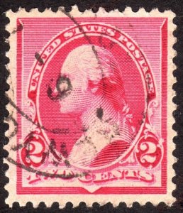 1890, US 2c, Washington, Used, well centered, Sc 220