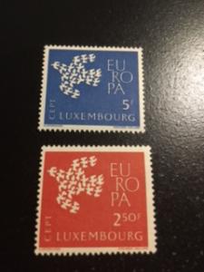 Luxembourg stamp sc 382,383 MNH