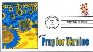 ACE FDC 2022 Pray For Ukraine - Lawrence, KS - Single - D54