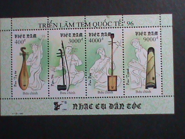 ​VIETNAM-1996-SC#2703  TRADITIONAL MUSICAL INSTRUMENTS MNH S/S VERY FINE