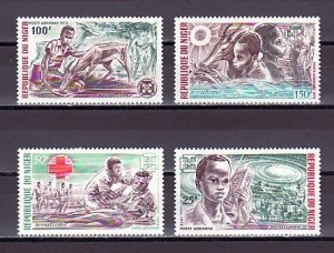 Niger, Scott cat. C206-C209. Niger Boy Scouts issue.  LH.