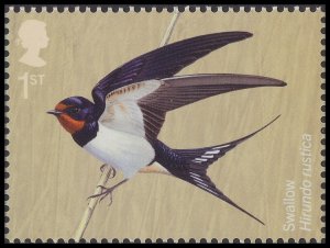 GB 4658 Migratory Birds Swallow 1st single MNH 2022