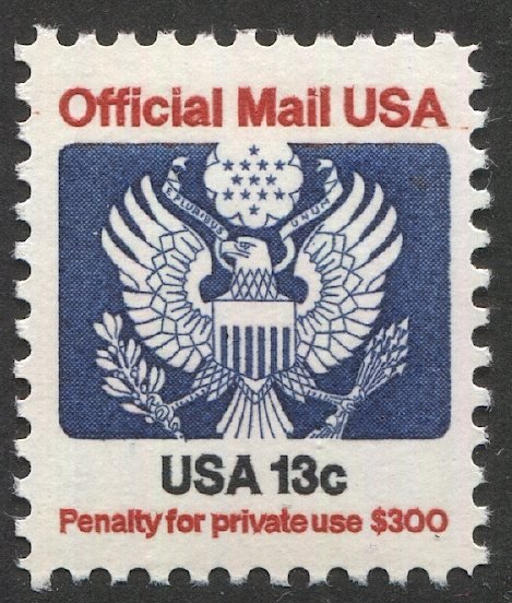 US 1983 Sc O129  MNH  VF 13c Official Mail, Eagle / Bird