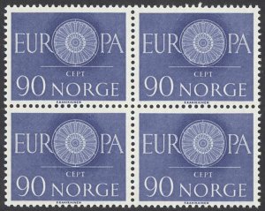 Norway Sc# 387 MNH block/4 1960 Europa