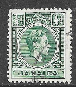 Jamaica 116: 1/2d George VI, used, F-VF