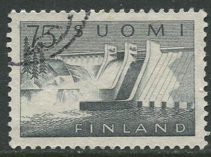 Finland - Scott 363 - Power Station -1959- Used - Single 75m Stamp