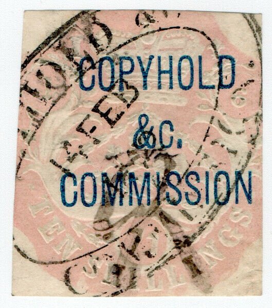 (I.B) QV Revenue : Copyhold Commission 10/- (1868)