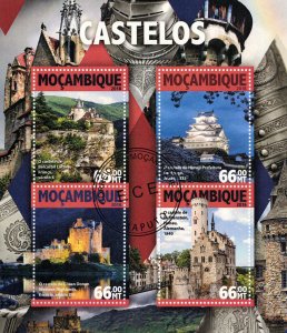 MOZAMBIQUE 2016  - Castles/ minisheet