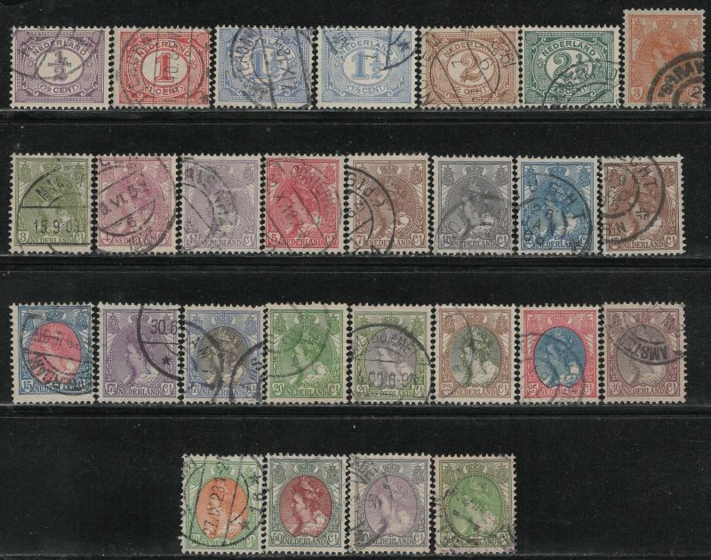 Netherlands Scott # 55 - 82, used