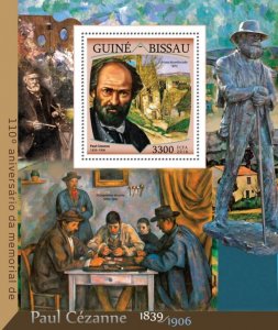 GUINEA BISSAU - 2016 - Paul Cezanne - Perf Souv Sheet - Mint Never Hinged