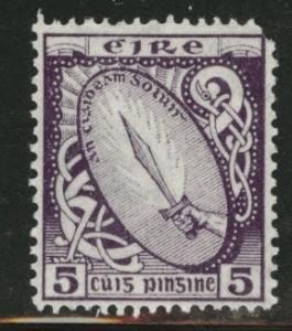 Ireland Scott 72 MH* 1922 Faulty stamp CV$4, clipped corner