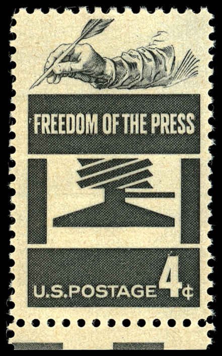 US Sc 1119 F-VF/MNH  - 1958 4¢ Freedom of the Press