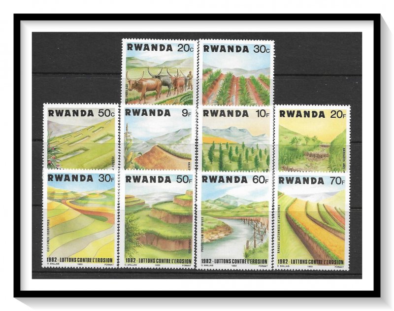 Rwanda #1140-1149 Soil Erosion Prevention Set MNH