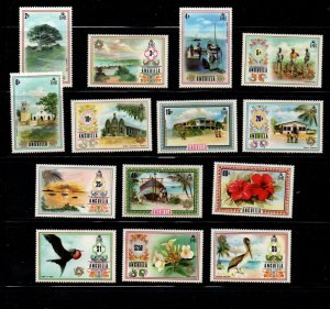 Anguilla Sc 146-59 1972 views long stamp set mint