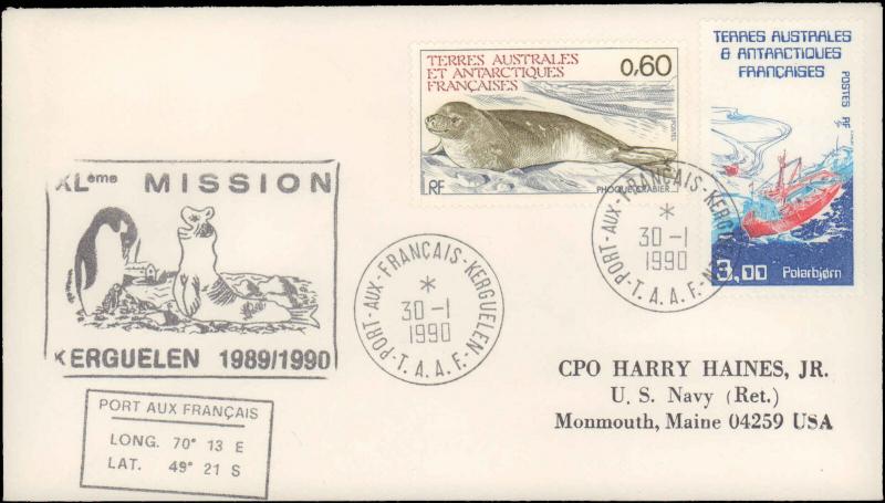 French Southern & Antarctic Territory #219, Antarctic Cachet and/or Cancel