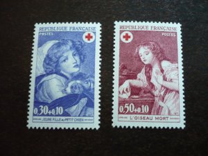 Stamps - France _ Scott# B452-B453 - Mint Never Hinged Set of 2 Stamps