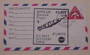 US SPACE  APOLLO USS GUADACANAL LOW  CACHETED