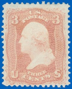 US Scott #65, Mint-VF-OG-Hinged, Decent Centering for Issue, SCV $125.00!