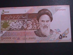 ​IRAN- BANK OF MARKAZI IRAN-5000 RIALS UN CIRCULATED BANK NOTE XF HARD TO FIND