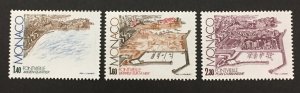 Monaco 1982 #1331-3, Fontvielle Landfill, MNH.