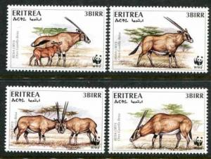 Eritrea 261, MNH, WWF, Wild Animals, s8954