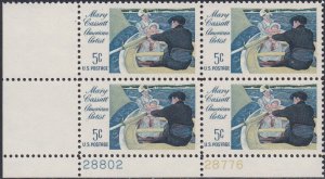 1322 Mary Cassatt Plate Block MNH