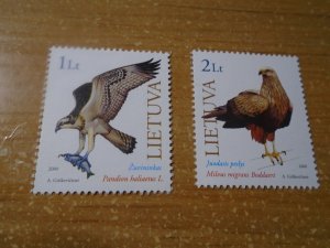 Lithuania  #  669-70  MNH  Birds