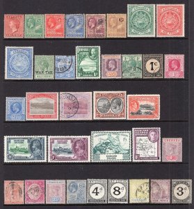 British America QV-GVI Group of 35 Better Stamps Mint-Used CV$395