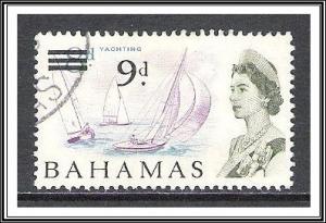 Bahamas #221 QE II & Yachting Surcharged Used